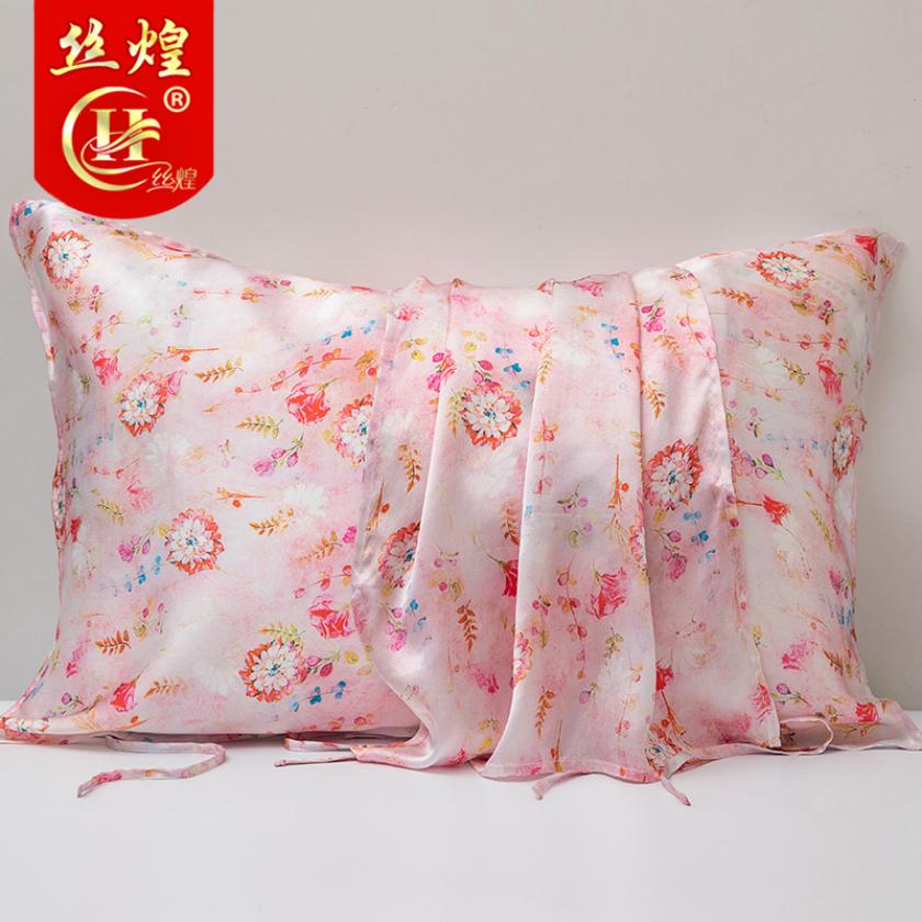 16姆米印花真丝枕巾