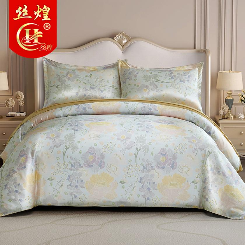 16姆米喷绘真丝四件套