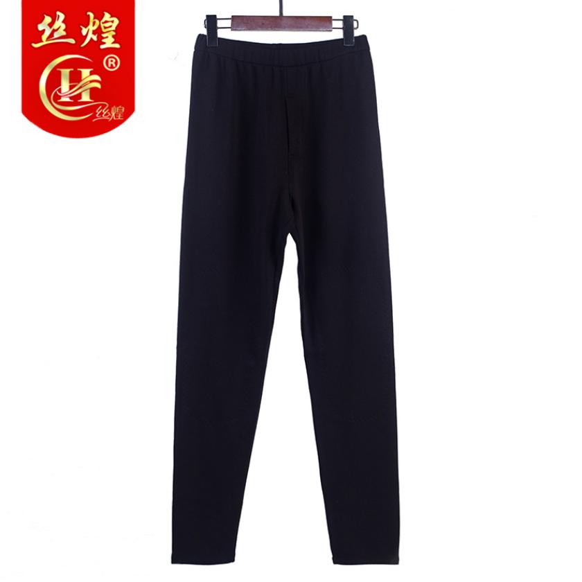 男士秋冬蚕丝绒保暖裤子