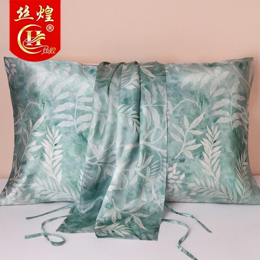 16姆米印花真丝枕巾