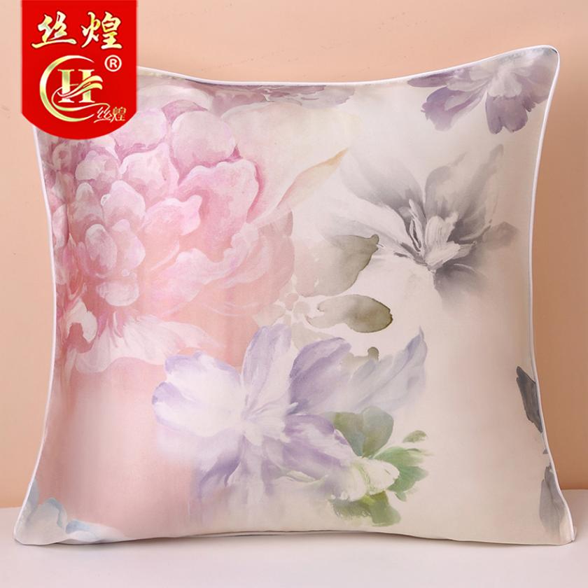 16姆米单面真丝靠枕套