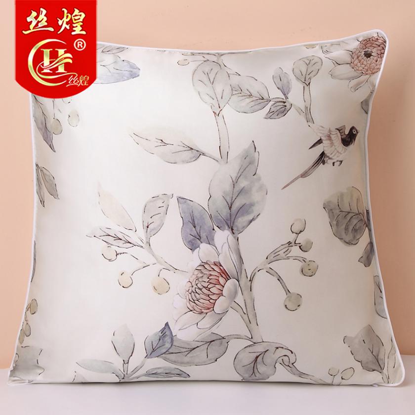 16姆米单面真丝靠枕套