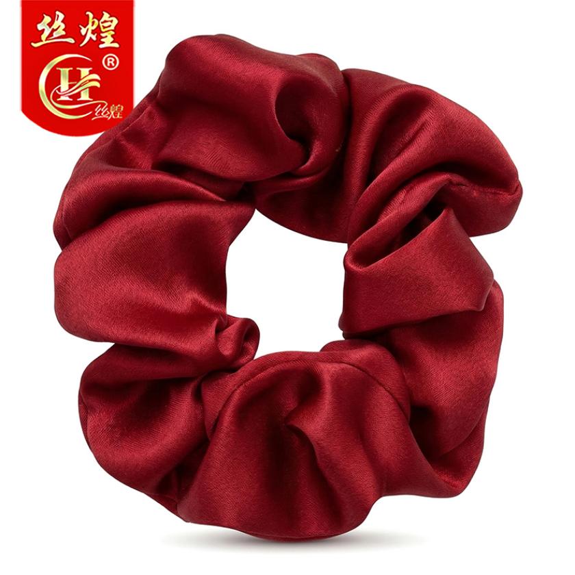 25姆纯色真丝大肠发圈