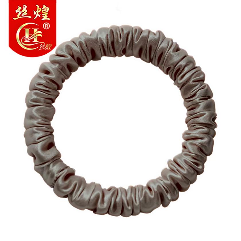25姆纯色真丝细绳发圈