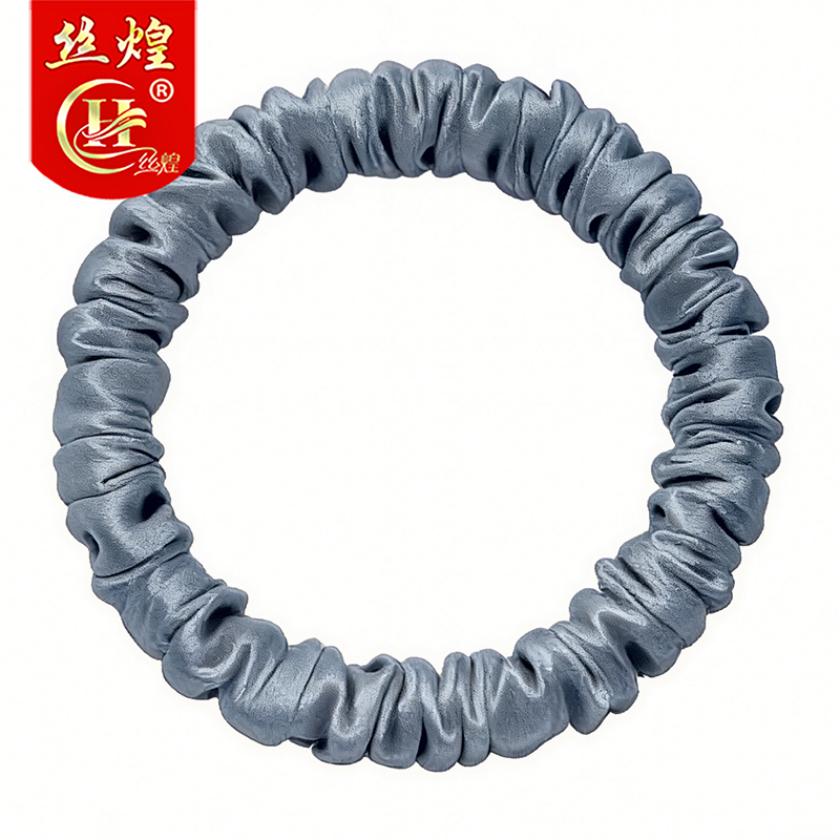 25姆纯色真丝细绳发圈