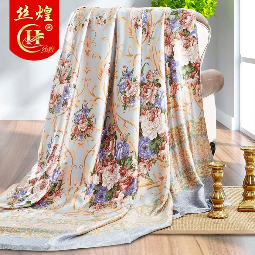 16姆米印花真丝被套