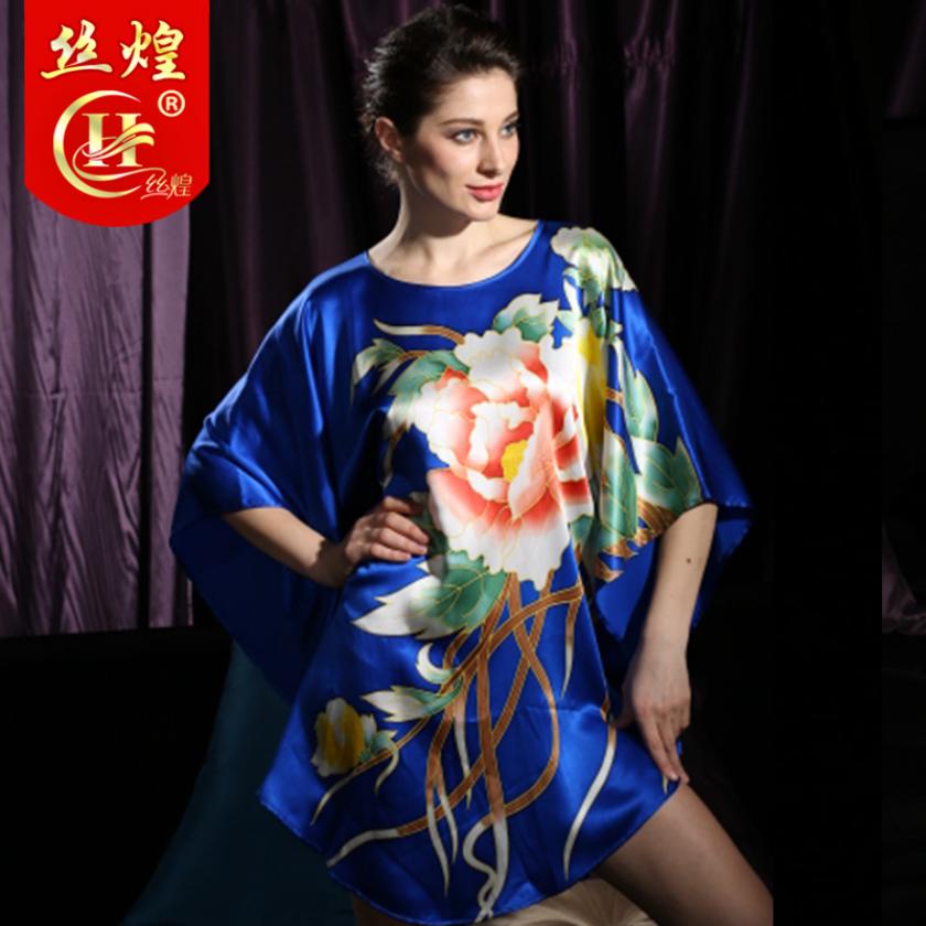 19姆米蝙蝠衫真丝睡裙
