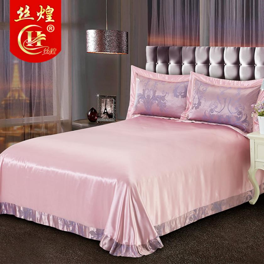 19姆米花边真丝床单