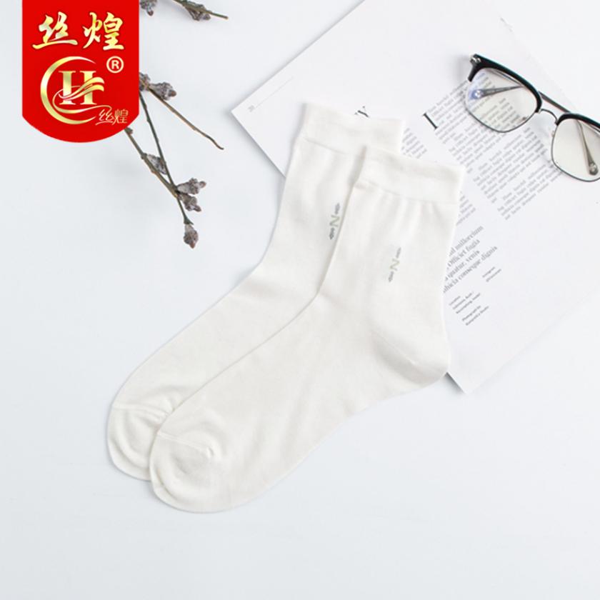 男士中筒款桑蚕丝袜子