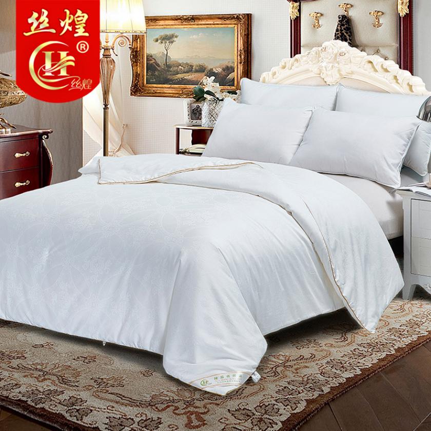 优等品提花纯蚕丝被3斤
