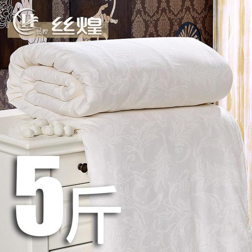 一等品提花纯蚕丝被5斤