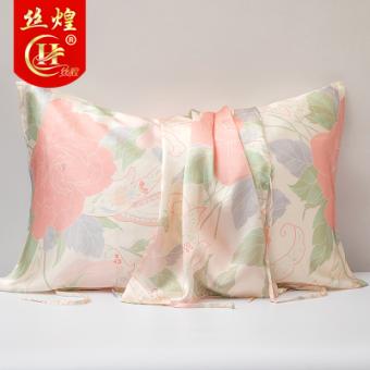 16姆米印花真丝枕巾