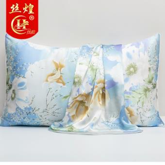 16姆印花单面真丝枕套