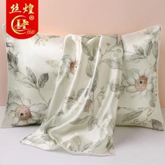 16姆印花单面真丝枕套