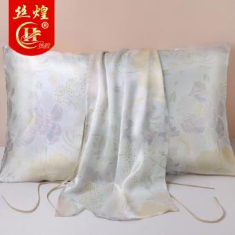 16姆米印花真丝枕巾