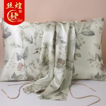 16姆米印花真丝枕巾