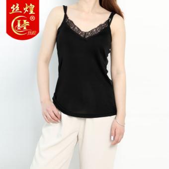 蕾丝针织蚕丝吊带背心女