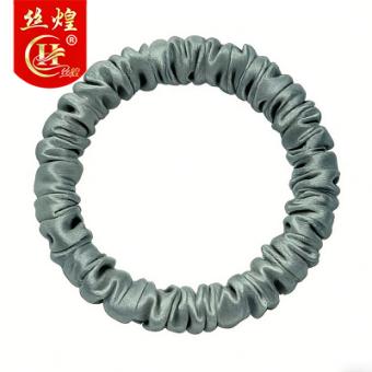 25姆纯色真丝细绳发圈