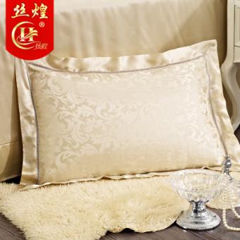 19姆米提花真丝枕套