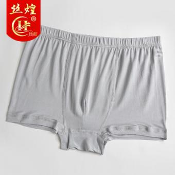 男士针织真丝平角内裤