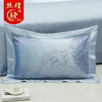 25姆米色织真丝枕套