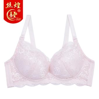 无钢圈薄聚拢蕾丝文胸