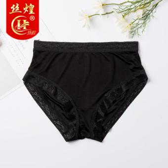 中腰针织女真丝三角裤