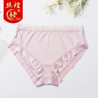 中腰针织女真丝三角裤