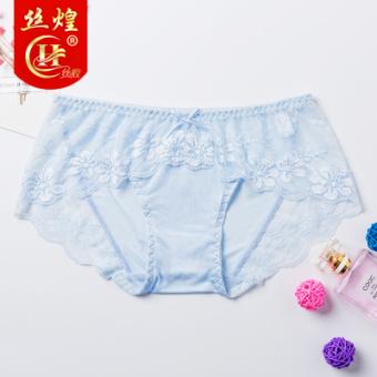 低腰蕾丝女士真丝内裤