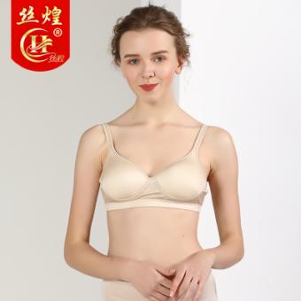 无钢圈薄款女真丝文胸