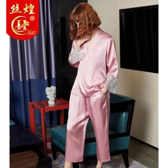 19姆米蕾丝女真丝睡衣