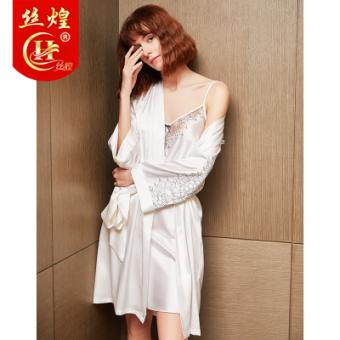 19姆重磅真丝吊带睡袍