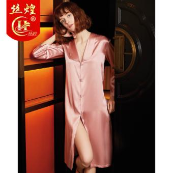 19姆弹力缎桑蚕丝睡裙