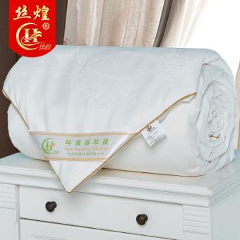 优等品提花纯蚕丝被2斤