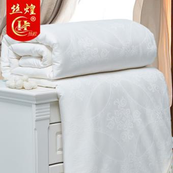 优等品提花纯蚕丝被8斤
