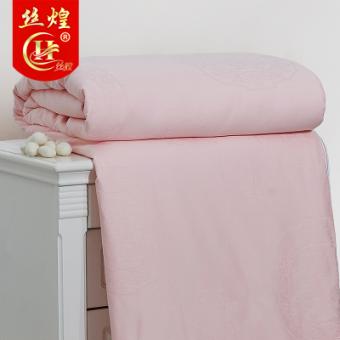 优等品提花纯蚕丝被2斤