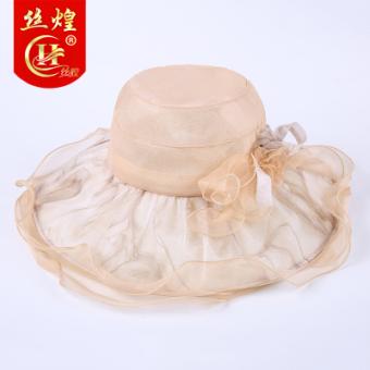 防晒大沿帽真丝遮阳帽